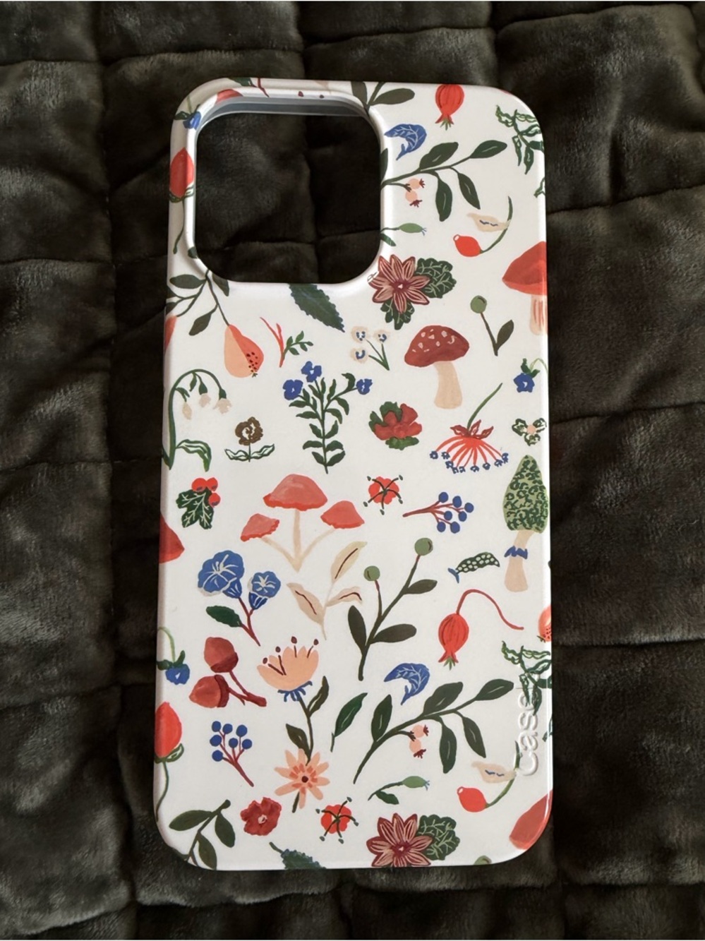 Casely Garden Party Mushroom Floral iPhone 15 Pro MagSafe Case
